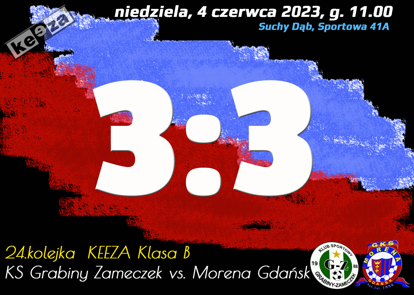 Remis w Grabinach i duży niedosyt